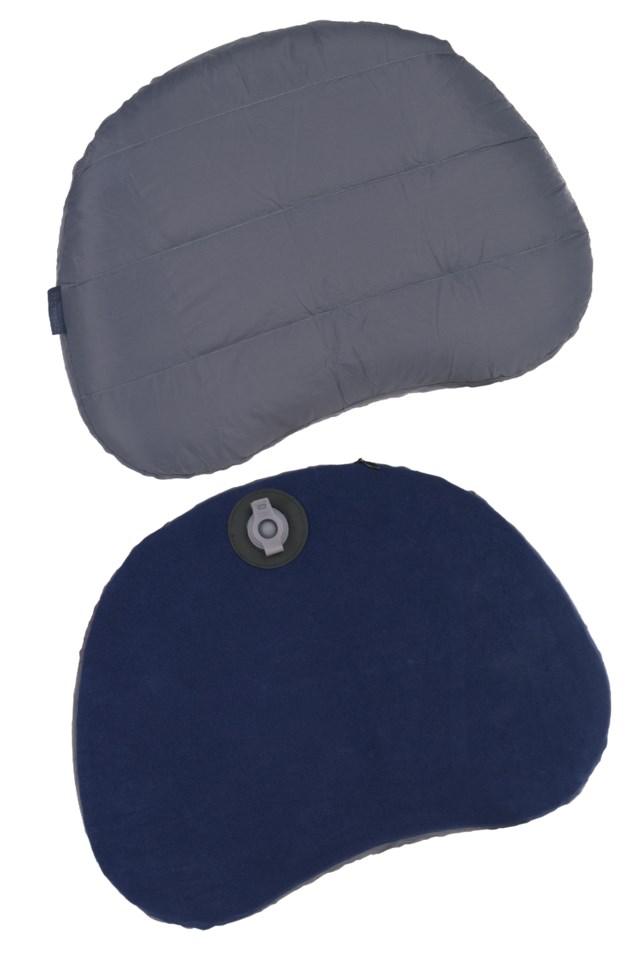 Dunlia oppblåsbar dunpute Grey|Blue Turutstyr - 1