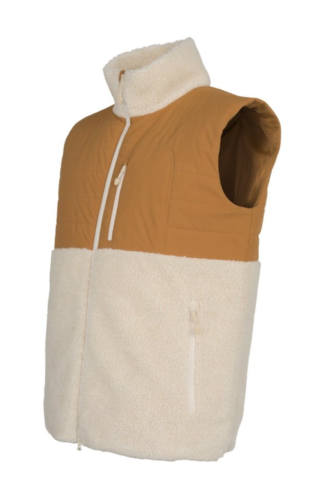 Lomseggen vindstopp sherpavest Beige|Brown Herre - 1