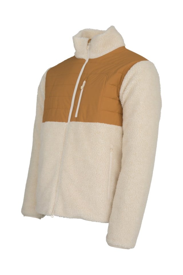 Lomseggen vindstopp sherpajakke Brown|Beige Herre - 1