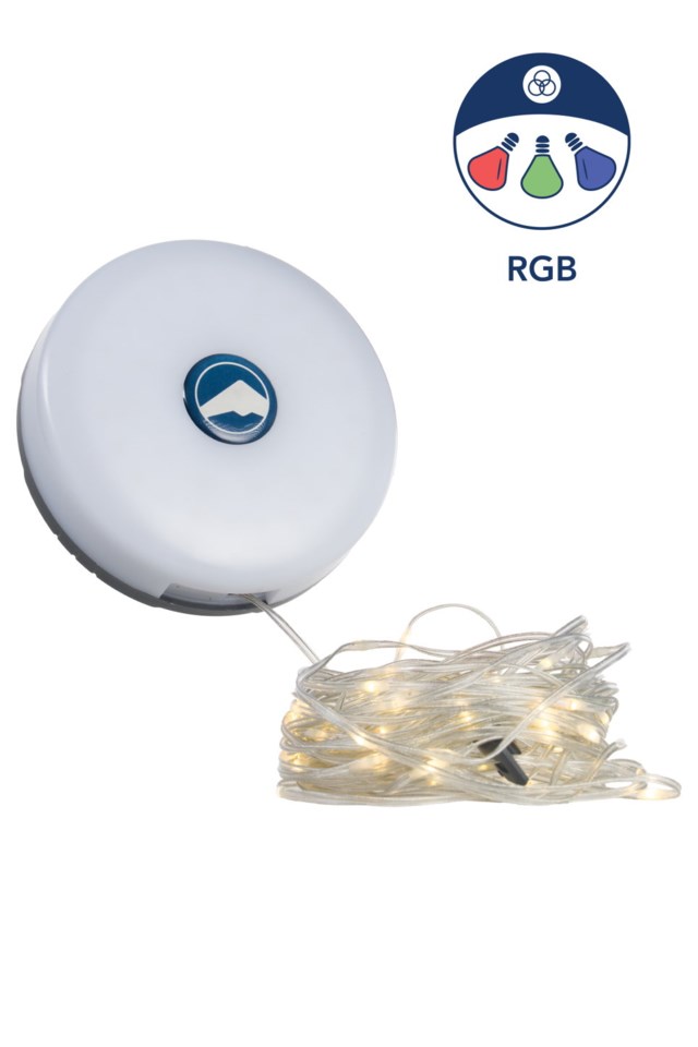Lyse oppladbar LED-lyslenke 10 m Grey Turutstyr - 1