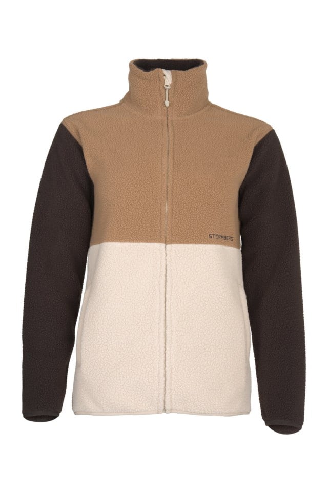 Drivdalen sherpa fleecejakke Brown|Beige Dame - 1