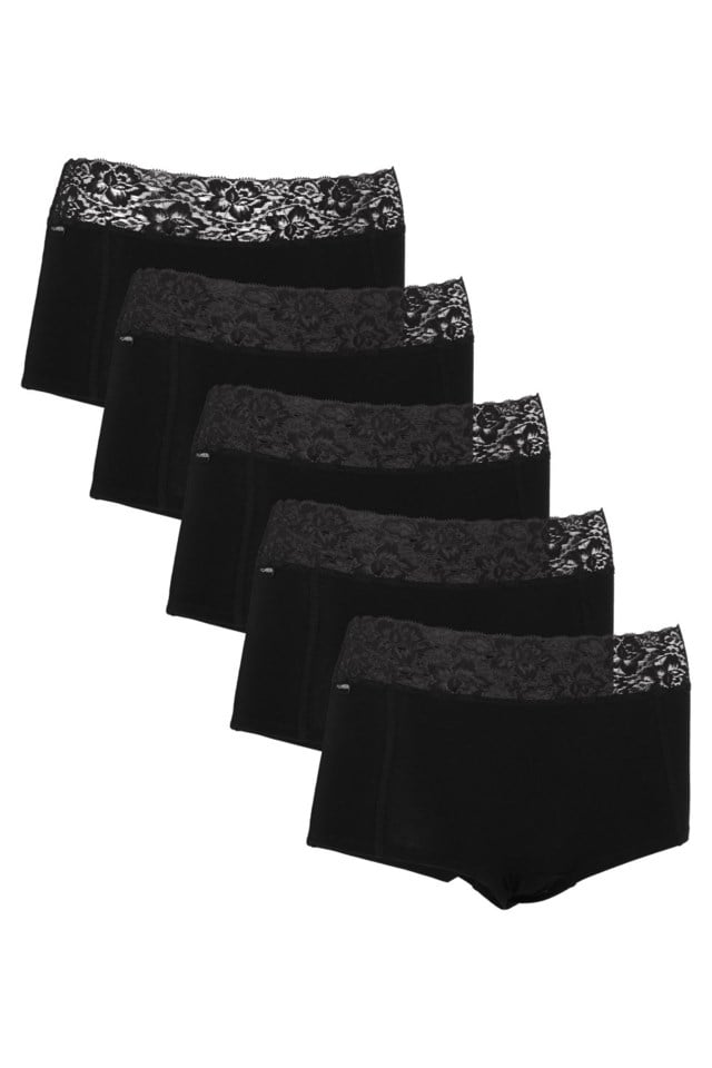 Geiranger blondeboxer 5-pack Black Dame - 1