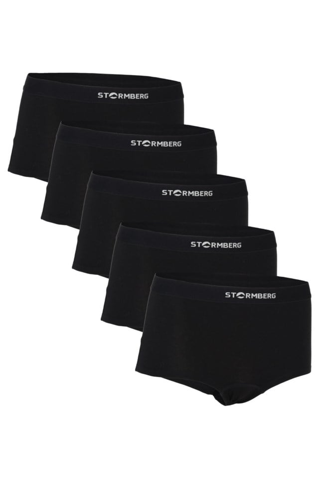 Alvdal bomull boxer 5-pack Black Dame - 1