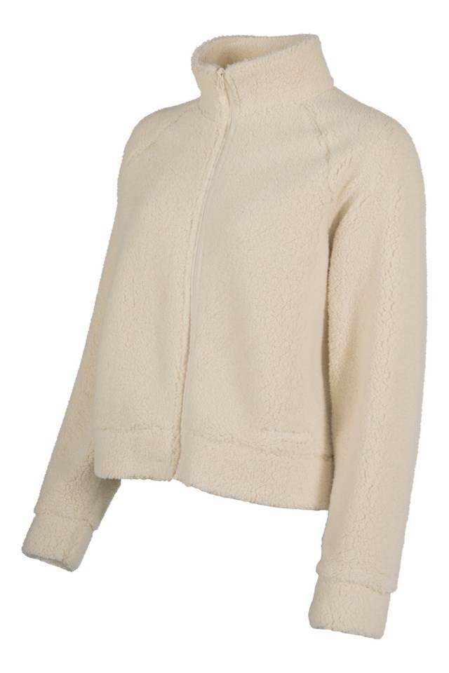 Drammen sherpa fleecejakke Beige Dame - 1