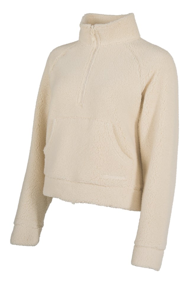 Drammen sherpa Half Zip genser Beige Dame - 1