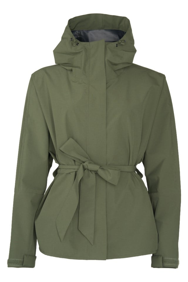 Henningsvær kort skalljakke Green Dame - 1