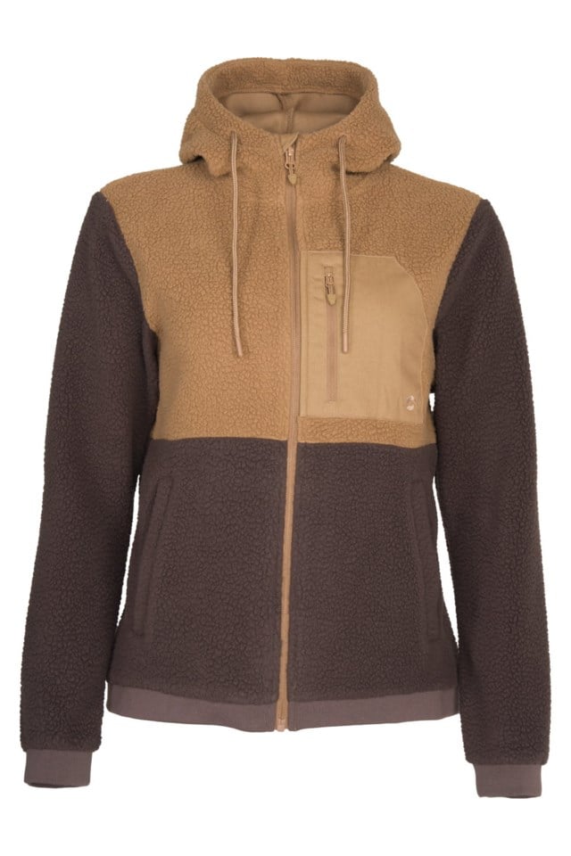 Østerdalen sherpa hettejakke Brown Dame - 1
