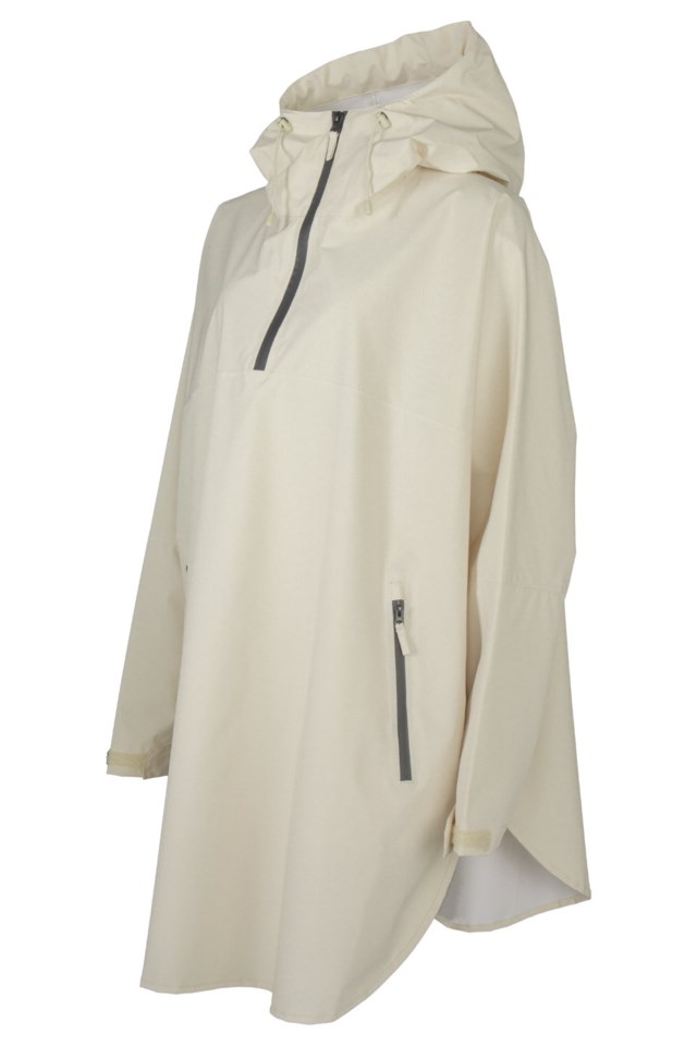 Lofotregn skallponcho White Unisex - 1