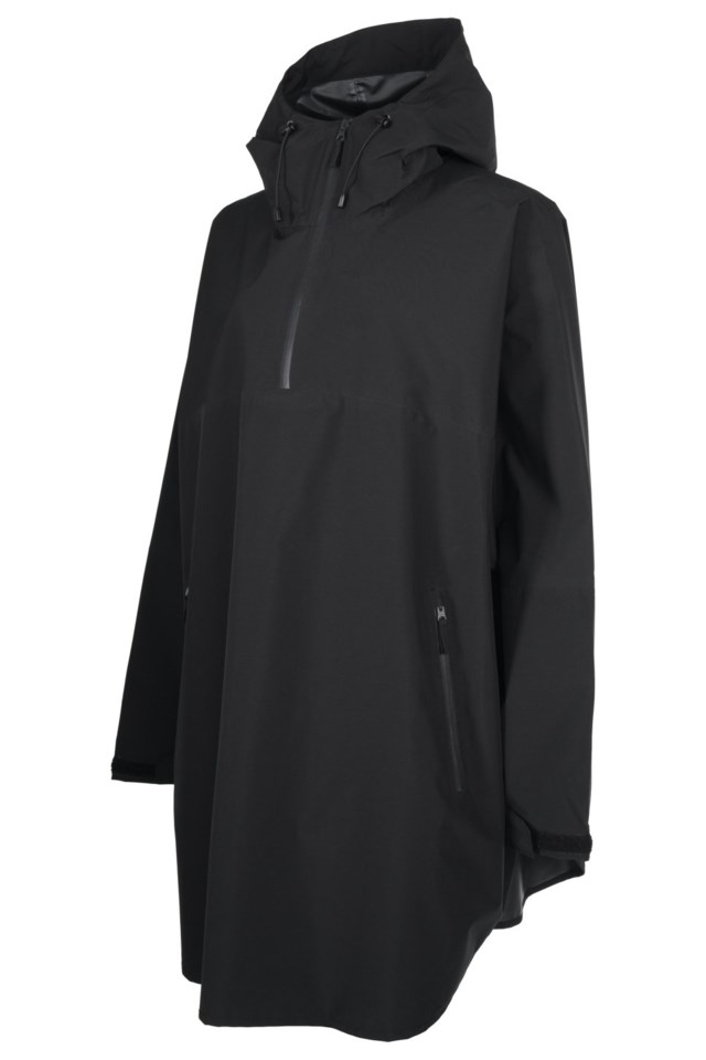 Lofotregn skallponcho Black Unisex - 1