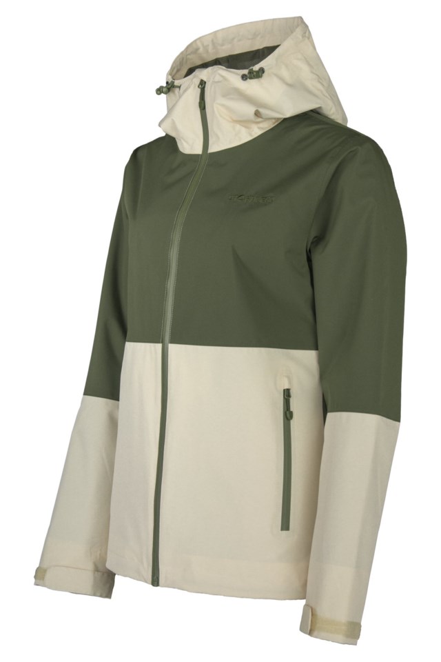 Røstvær skalljakke Green|Beige Dame - 1