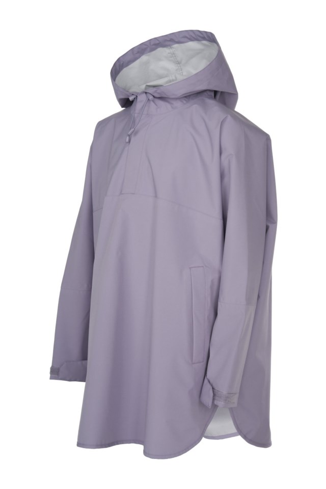 Vesterålen skallponcho barn 8-14 Purple Barn - 1