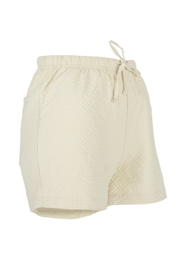 Klepp shorts i krepp Beige Dame - 1