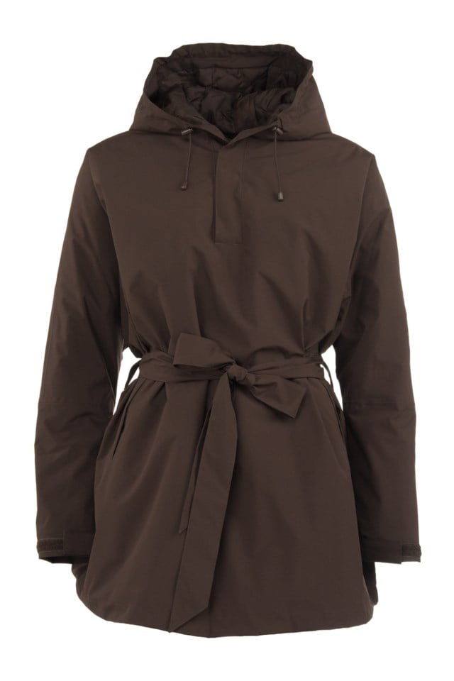 Svolvær isolerende skallponcho Brown Dame - 1