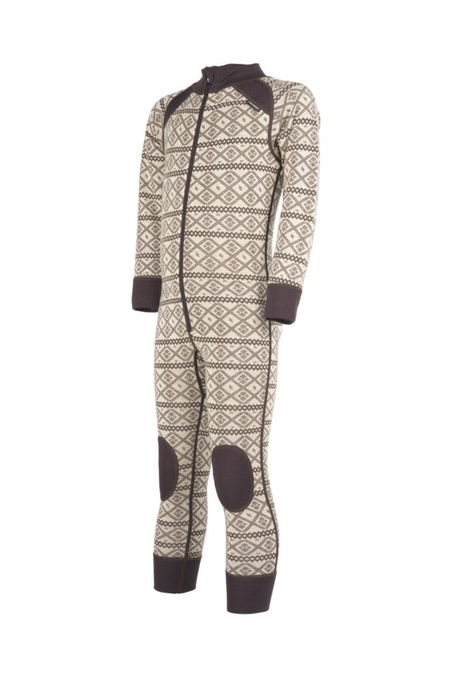 Rauland 2-lags ulldress barn 1-7 Beige Barn - 1