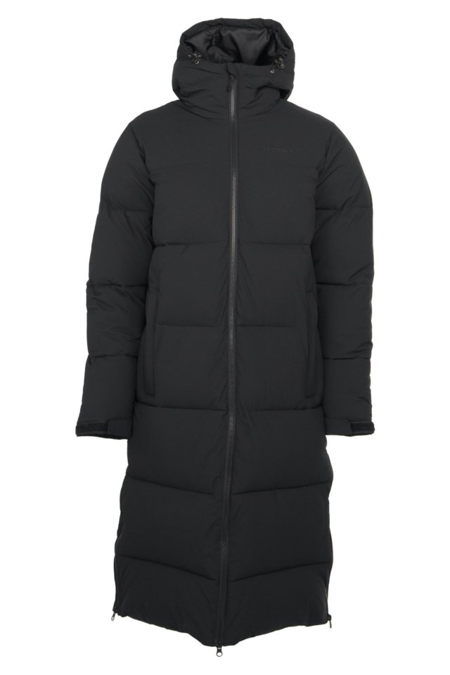 Gjesvær lang vinterparkas Black Dame - 1