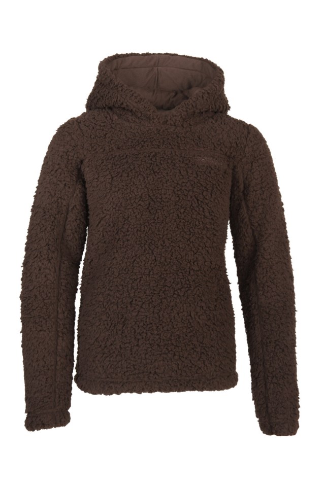 Hamarli sherpa hettegenser barn 8-14 Brown Barn - 1