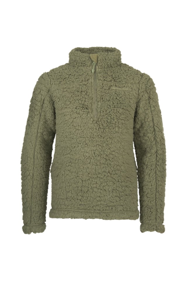 Hamarli Half Zip sherpagenser barn 8-14 Green Barn - 1