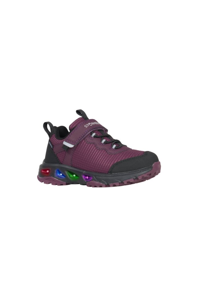 Stjernefot vanntett tursko med blinkeeffekt Purple Barn - 1