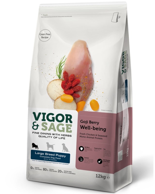 VIGOR & SAGE Goji Berry Large Breed Puppy 12kg No color - 1