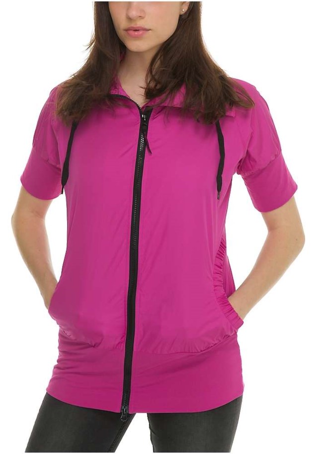 Solvik kortermet jakke Fuchsia red - 1