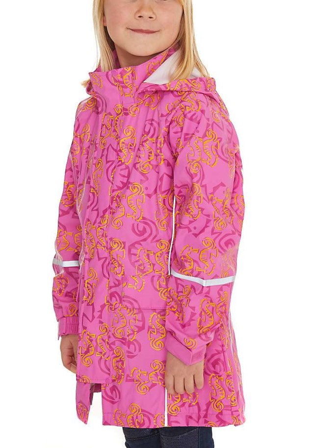 Drypp regnfrakk jente Super Pink - 1