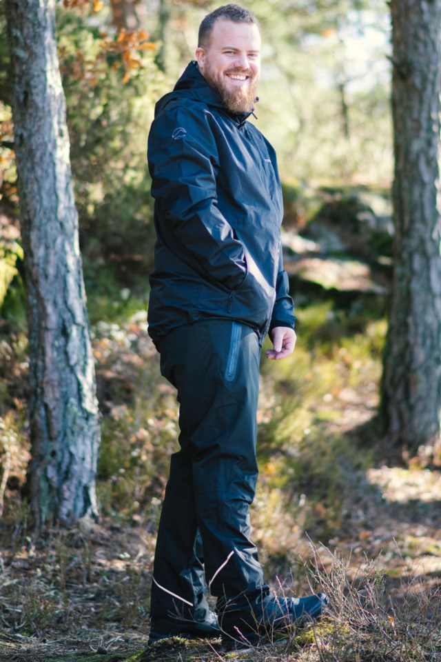 Holfossen resirkulert skallbukse Jet Black - 1