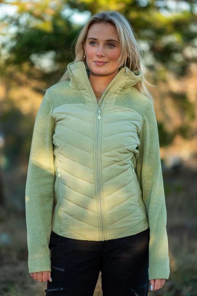 Stave resirkulert hybridjakke Green Dame - 1