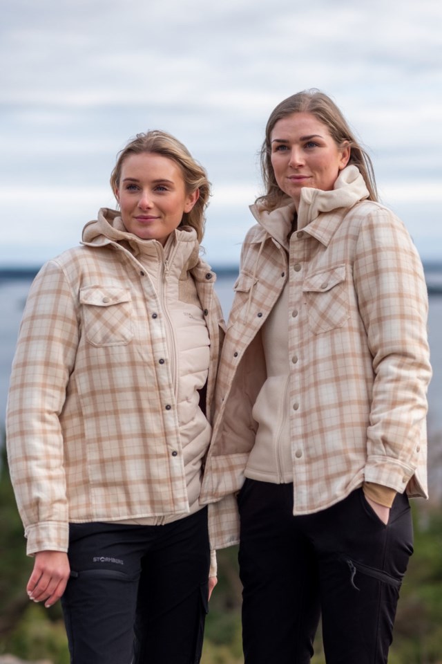 Skaidi vattert skjorte White|Orange Dame - 1