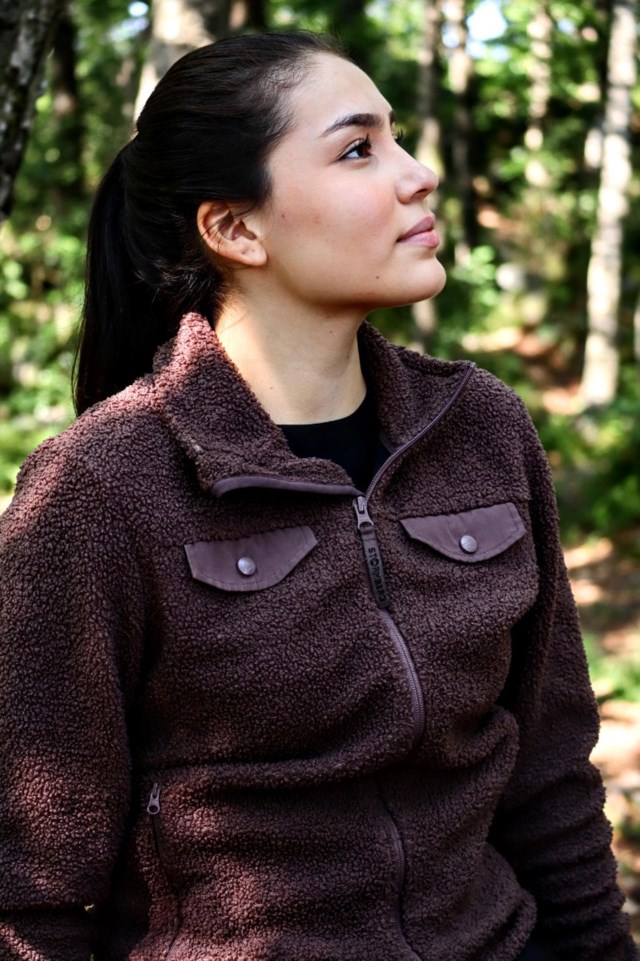 Dirdal fleecejakke Brown Dame - 1