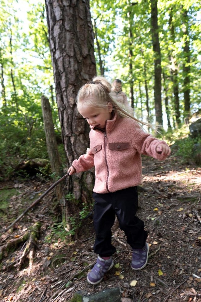 Dirdalnes fleecejakke barn 1-7 Pink Barn - 1