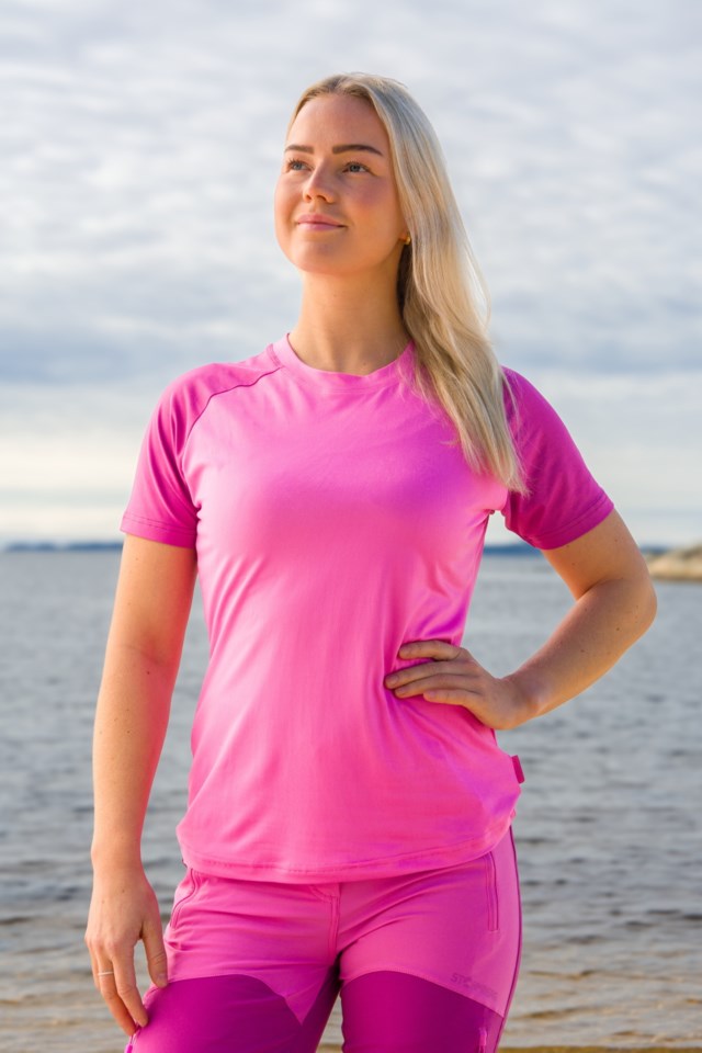 Aurland T-skjorte Pink Dame - 1
