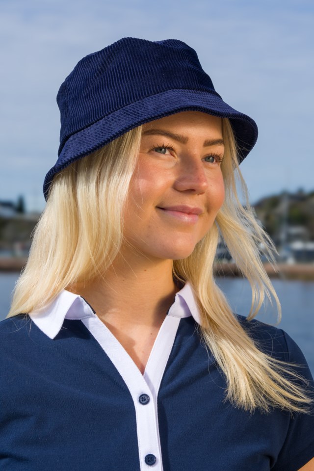 Tryvann cord bøttehatt Dress Blues - 1