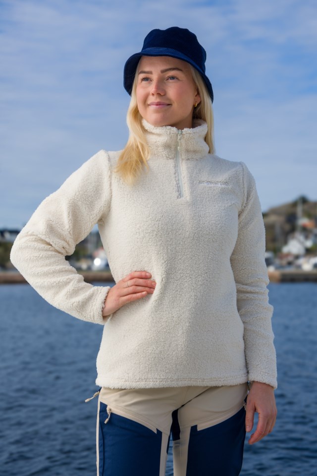 Hamar sherpa Half Zip genser Turtledove - 1