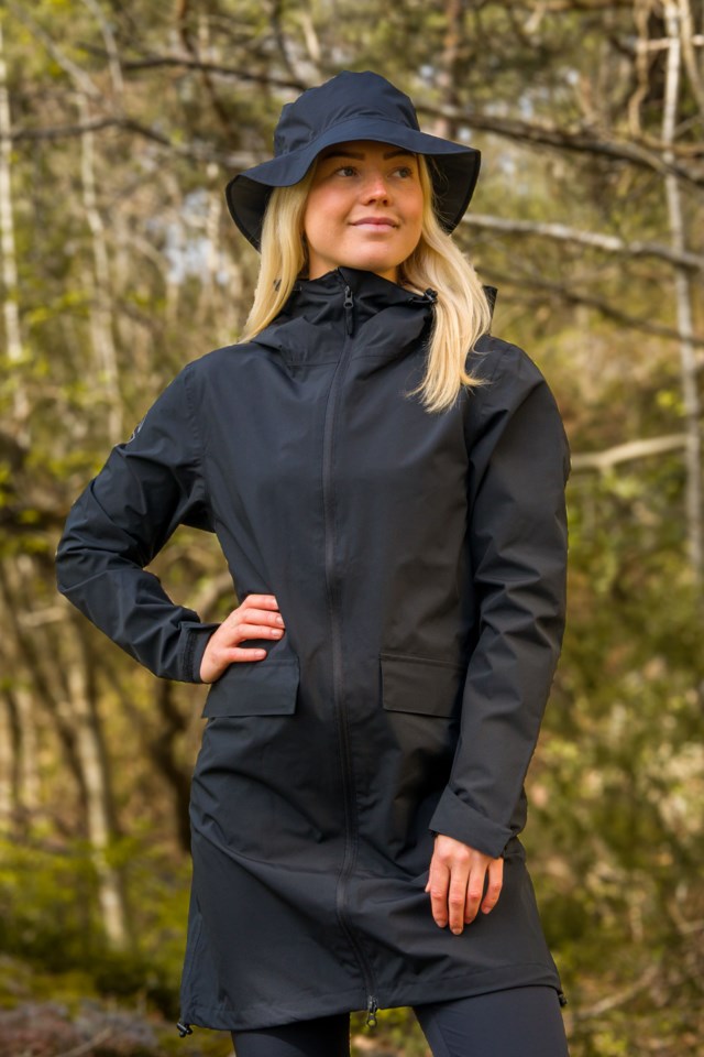 Fjørland lettvekts skallparkas Jet Black - 1