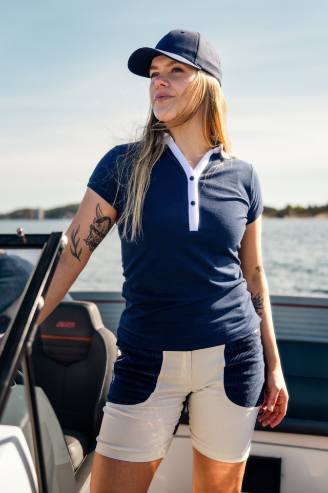 Solastranda piqueskjorte Dress Blues - 1