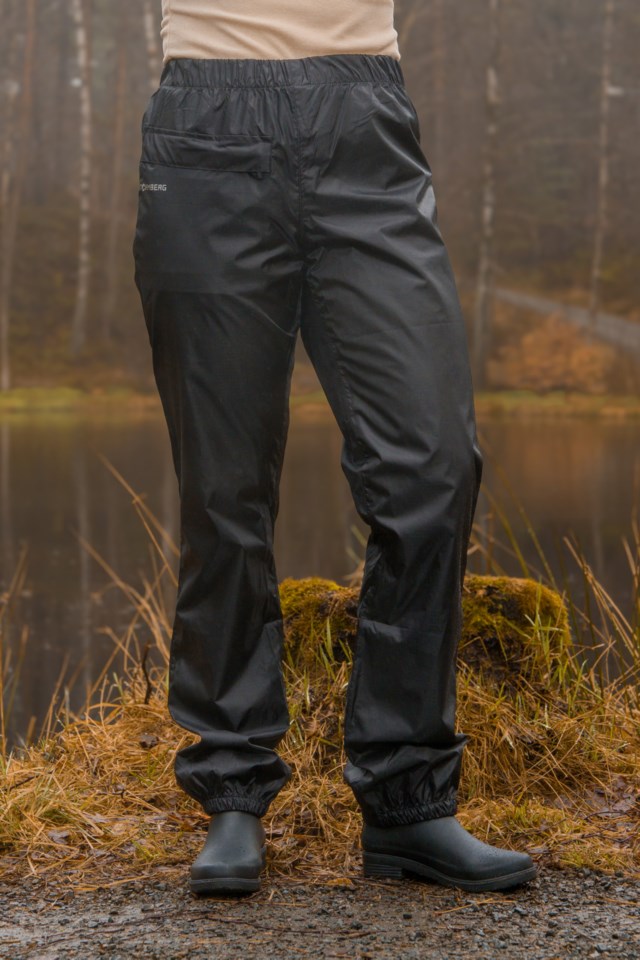 Vestfossen lettvekts regnbukse Jet Black - 1