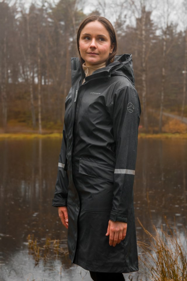 Stimyra regnkåpe Ebony Grey/Black - 1