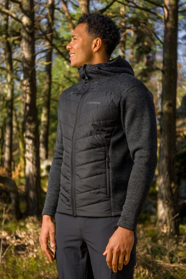 Stave resirkulert hybridjakke Black Herre - 1