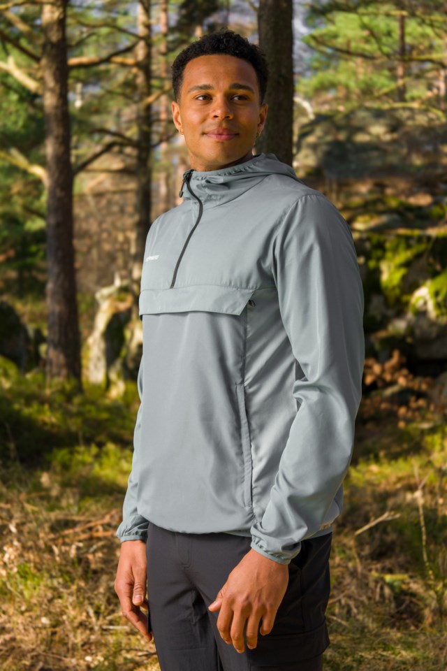Vindestad packable anorakk Blue Herre - 1