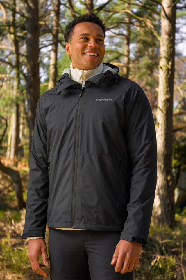 Lærdal fôret skalljakke Jet Black - 1