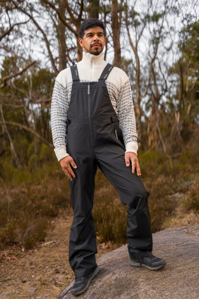 Romsdal 3-lags teknisk salopette skallselebukse Jet Black - 1
