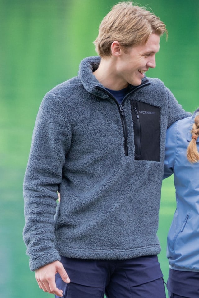 Varnes fleecegenser Grey Herre - 1