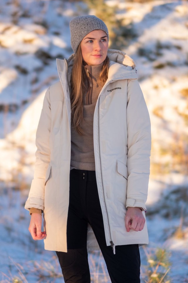 Lyngbudalen dunparkas Beige Dame - 1