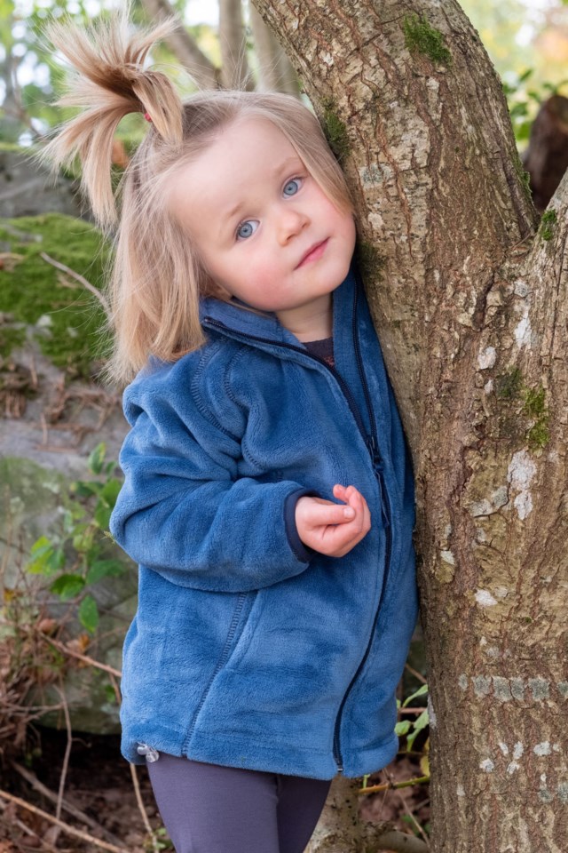 Hyggestien fleecejakke barn 1-7 Blue Barn - 1