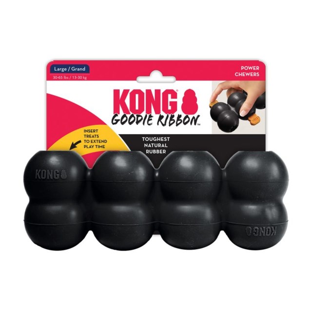 Kong Extreme Goodie Ribbon stor Svart - 1