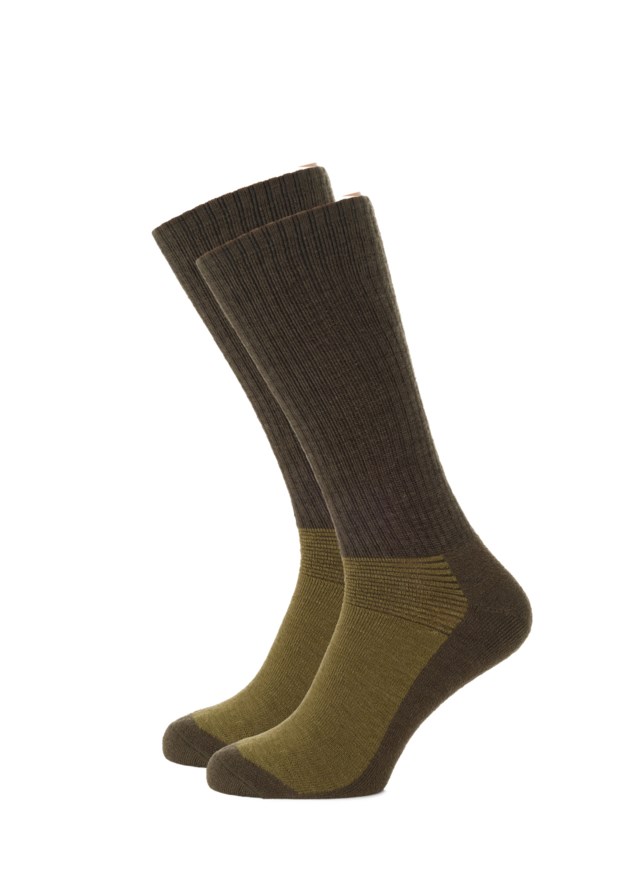 Fjelltopp ullfrottéstrømpe Green Unisex - 1