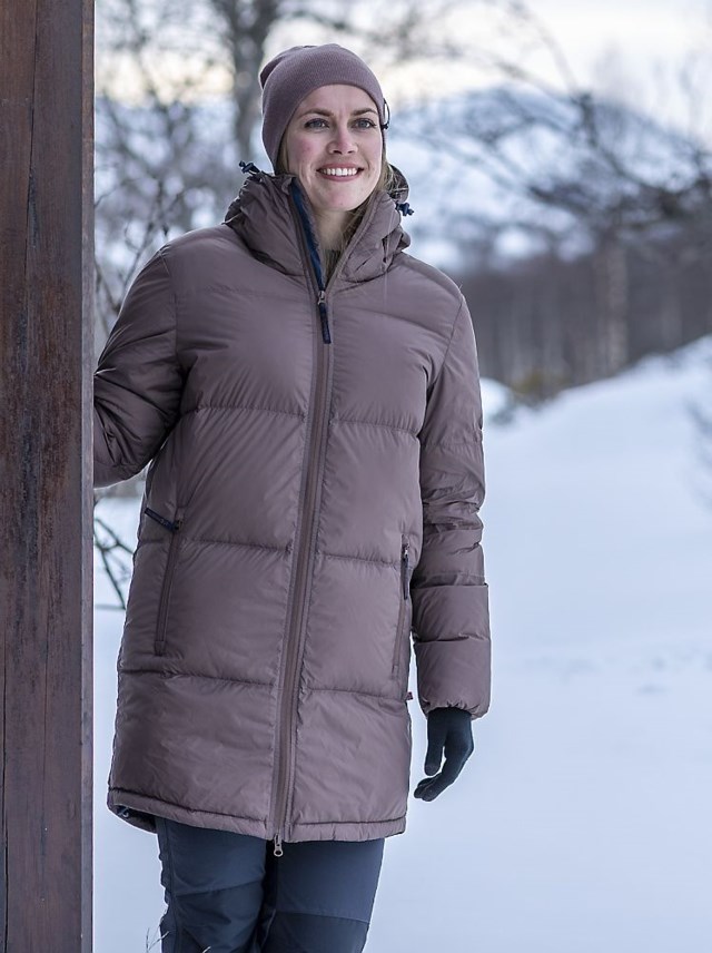 Folarskard dunparkas Deep Taupe - 1