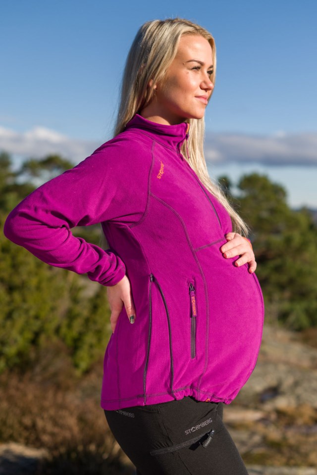 Mobu MOM fleecejakke Holyhock Pink - 1