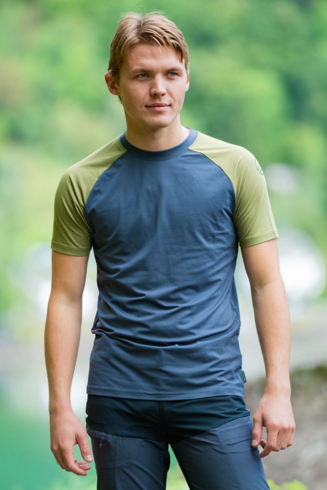 Aurland stretch t-skjorte Green Herre - 1