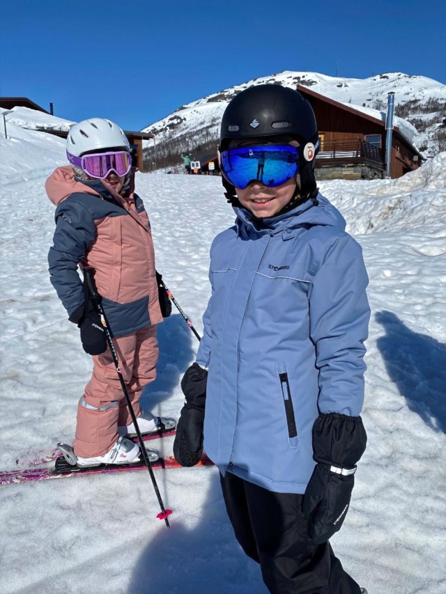 Dalfonna vattert jakke barn 8-14 Blue Barn - 1